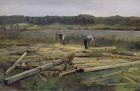 Building Site at Wesslingersee, 1876 (oil on canvas)