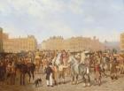 Old Smithfield Market, London, 1824 (oil on canvas)