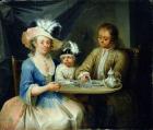 Family Portrait, c.1760 (oil on panel)