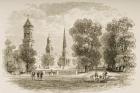 Yale College, New Haven, in c.1870, from 'American Pictures' published by the Religious Tract Society, 1876 (engraving)