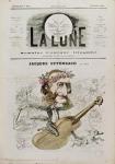 Front cover of 'La Lune', with a caricature of Jacques Offenbach (1819-80) 4th November 1866 (coloured engraving)