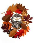 Hedgehog Wreath, 2015 (cut paper)