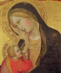 Virgin with Child (oil on panel)
