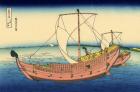 The Kazusa sea route, c.1830 (woodblock print)