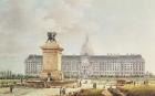 View of the Hotel des Invalides (ink and watercolour on paper)