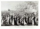 Meeting in the Desert, engraved by L. Bellotti, 1775 (engraving) (b/w photo)
