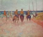 Horseman on the Beach (Hiva Hoa) 1902 (oil on canvas)