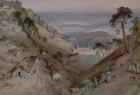 The Plains, Landour Church, Mussoorie, 1884 (w/c)