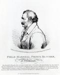 Field Marshal Prince Blucher of Wahlstadt, engraved by J. Vendramini, 1814 (engraving)