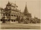 The Hman Kyaung or the glass monastery, Burma, c.1890 (albumen print) (b/w photo)