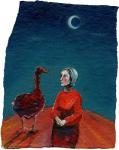 My Goose, 2004, (oil on paper)