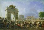 Entry of the Imperial Guard into Paris at the Barriere de Pantin, 25th November 1807, 1810 (oil on canvas)