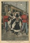 Moussa Ag Amastane arriving in Paris, illustration from 'Le Petit Journal', supplement illustre, 21st August 1910 (colour litho)