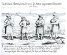 In Such Attire did 800 Irishmen (or Lunatics) Arrive in Stettin (engraving)