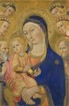 Madonna and Child with Saint Jerome, Saint Bernardino, and Angels, c.1460-70 (tempera on panel)