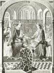 King Henry VI of England and his Queen Consort, Margaret of Anjou in their court, from 'The National and Domestic History of England' by William Hickman Smith Aubrey (1858-1916) published London, c.1890 (litho)