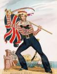 Mr E.F. Saville as 'Union Jack', pub. by Redington (engraving and collage)