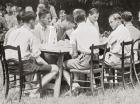 The Prince of Wales, later King Edward VIII, at an Unemployed Camp near Sutton Courtney, Berkshire, England in 1933. From Edward VIII His Life and Reign.