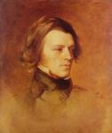 Portrait of Alfred Lord Tennyson (1809-92) c.1840 (oil on canvas