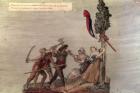 Fanatic Peasants in the Chouan War (gouache on paper)