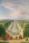 Perspective View of the Grove from the Galerie des Antiques at Versailles, 1688 (oil on canvas)