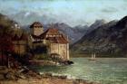 The Chateau de Chillon, 1875 (oil on canvas)