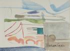 Country landscape XIII, 2014 (watercolour and oil pastel on paper)