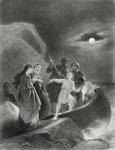 The escape from Ireland of Gerald Fitzgerald in 1539, from 'The History of Ireland' by Thomas Wright, published c.1854 (engraving)