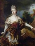 Portrait of Mademoiselle de Barral as Diana, c.1714 (oil on canvas)