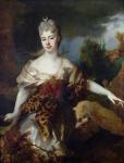 Portrait of Mademoiselle de Barral as Diana, c.1714 (oil on canvas)