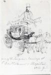 Surgeon's Carriage at St. Bartholomews Hospital, London, 1833 (pencil on paper)