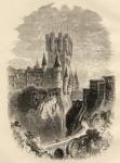 Alcazar at Segovia, Spain before the Fire of 1862, illustration from 'Spanish Pictures' by the Rev. Samuel Manning (engraving)