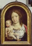 The Carondelet Diptych: right hand panel depicting the Virgin and Child, 1517 (oil on panel) (see also 97189 & 210362)