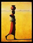 Woman Walking, 1990 (oil on canvas)