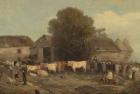 The Farm Sale, 1820 (oil on canvas)
