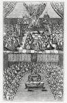 Houses of Parliament in 1640 (engraving) (b/w photo)