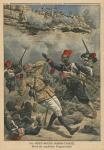Ambush at Abir-Taouil, death of Captain Fiegenschuh, illustration from 'Le Petit Journal', supplement illustre, 6th March 1910 (colour litho)