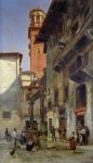 Via Mazzanti, Verona, 1880 (oil on canvas)