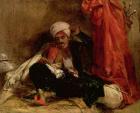 A Seated Turk, 1826 (oil on canvas)