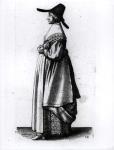 Merchant's Wife, 1640 (engraving) (b/w photo)