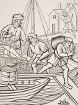 Measuring Salt, after a woodcut in 'Ordonnances de la Prevoste des Marchands de Paris', 1500, from 'Le Moyen Age et La Renaissance' by Paul Lacroix (1806-84) published 1847 (litho)