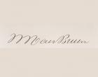 Signature of Martin van Buren (litho)