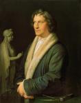 Portrait of the sculptor Bertel Thorvaldsen, 1823 (oil on canvas)