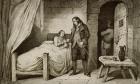 Louis XVII (1785-95) sick and imprisoned, from 'Histoire de France' by Colart, published c.1840 (engraving)