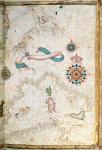 Corsica, Sardinia and Sicily, detail from a world atlas, 1565 (vellum)