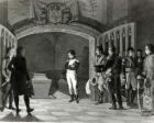 Napoleon Meditating before the Tomb of Frederick II of Prussia in the crypt of the Garnisonkirche in Potsdam, c.1810 (engraving)