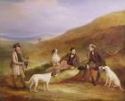 Edward Horner Reynard and his Brother, George, Grouse Shooting with the Keeper, Tully Lamb, at Middlesmoor, Yorkshire, 1836 (oil on canvas)