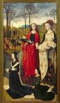 The Portinari Altarpiece, St. Mary Magdalen and St. Margaret with Maria Baroncelli and Daughter Margherita Portinari, Right Wing, c.1479 (oil on panel)