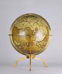 Terrestrial Globe, one of a pair known as the 'Brixen' globes, c.1522 (pen & ink, w/c & gouache on wood)