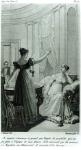 The Empress Josephine reveals the prophesy made to her by Marie Anne Adelaide Le Normand at the time of her divorce from Napoleon I in 1809, 1821 (litho)